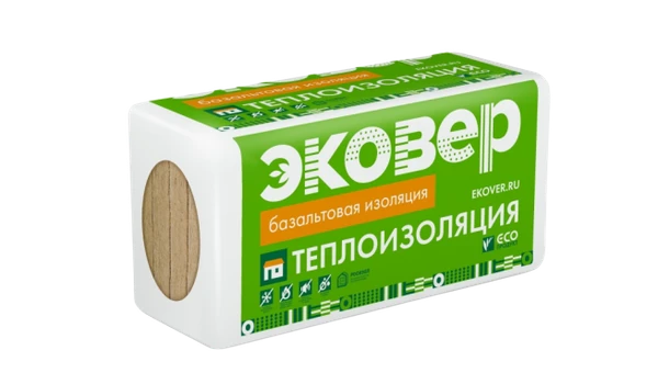 Фото Минвата фасадная каменная ЭКОВЕР ЭКОФАСАД 120 кг/м3 /100 мм/2,4 м2