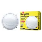 фото Светильник светодиодный 94 826 NBL-R1-12-4K-WH-IP65-LED 12Вт 4000К IP65 (аналог НПП 1101 бел. круг) Navigator 94826