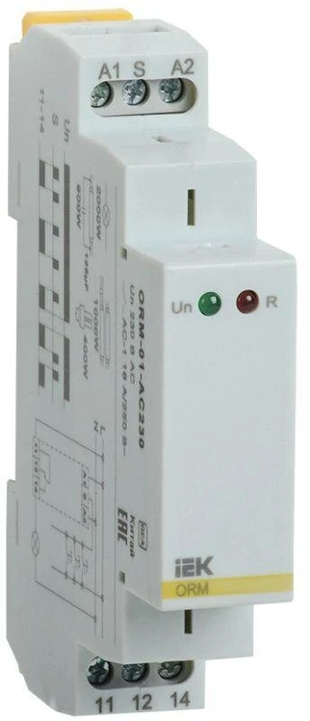 Фото Реле импульсное ORM 1 конт. 230В AC IEK ORM-01-AC230