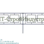 фото Металлическое пешеходное ограждение тип 1