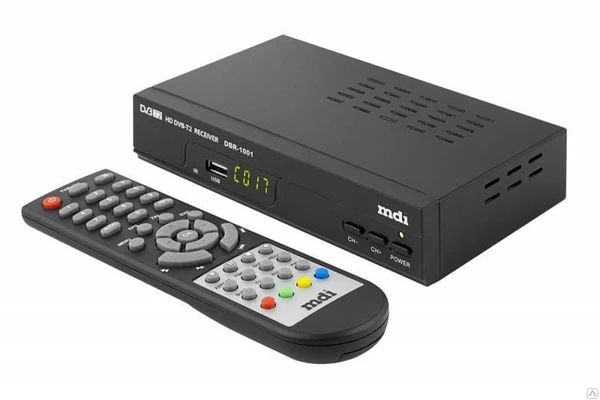 Фото Ресивер DVB-T2 MDI DBR-1001 (цифровое телевидение без абонентской платы)