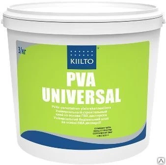 Фото Клей для бумаги, картона Kiilto PVA Universal 0,5 кг