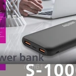 фото Внешний аккумулятор (Power bank) SmartBuy S-10000 QC, 5-12 В, 2*USB, черный (SBPB-890)