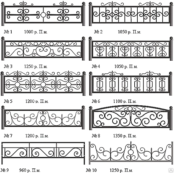 Фото Ограды металлические