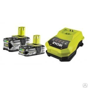 Фото Аккумулятор ryobi one+ rbc18ll415 (18 в; 1,5 а*ч/4 а*ч; li-ion) 2 шт. + зар