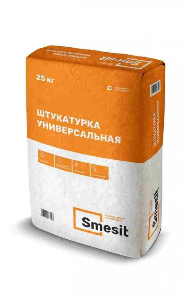 Фото Штукатурка цементная универсальная, 25кг SMESIT