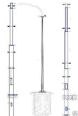 Фото Опора освещения парковая ОТ1ф-4,5