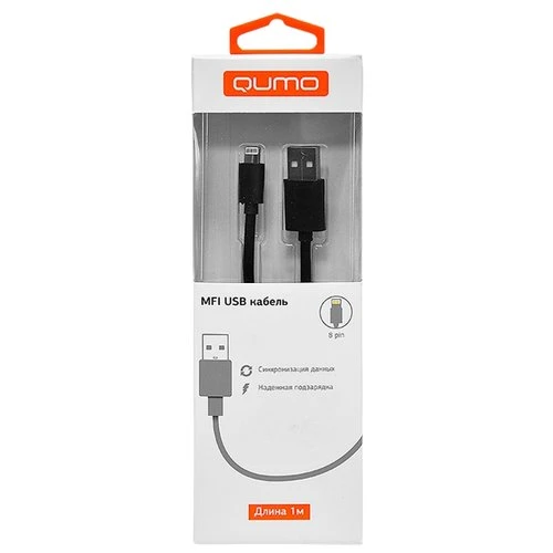 Фото Кабель Qumo USB - Lightning PVC