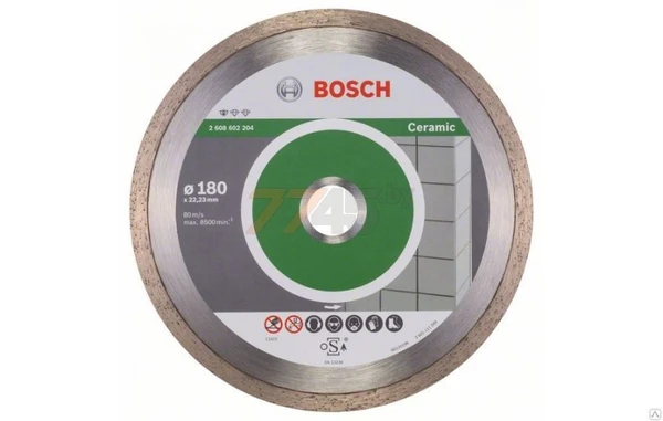 Фото Диск алмазный Bosch 2.608.602.204 Pf Ceramic 180*22,23 Bosch 2.608.602.204
в