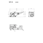 Фото №2 Штроборез MFE 40 1900Вт 40мм кейс Metabo 604040510
