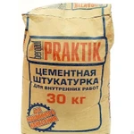 фото Цементная штукатурка для внутренних работ Praktik Bergauf