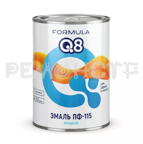 Фото Эмаль ПФ-115  0,9кг синяя FORMULA Q8 (14/700) П