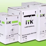 фото ITK Кабель LC1-C5E04-111 U/UTP,кат.5E,4 пары 0.51 мм solid, 305м,ПВХ,серый