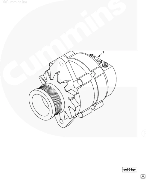 Фото Генератор двигателя Cummins ISL 4942002