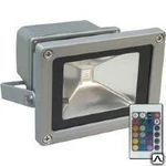 фото Светодиодный прожектор 10W 230V IP65 RGB ТРЕХЦВЕТНЫЙ