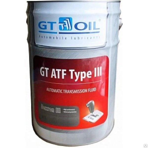 Фото GT OIL GT ATF Type III, 20л Моторные масла