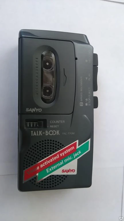 Фото Диктофон кассетный Sanyo TRC 77QM.