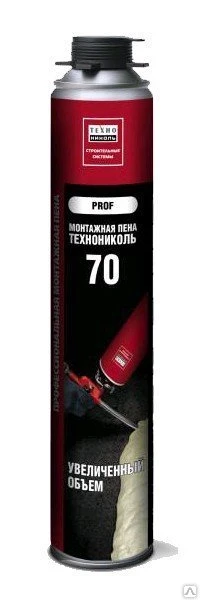 Фото Пена монтажная проф. ТехноНиколь PROF №70 (1020 гр)