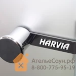 Фото №2 Дверь для турецкой парной Harvia 7х19 (стеклянная, сатин, коробка алюминий), DA71905