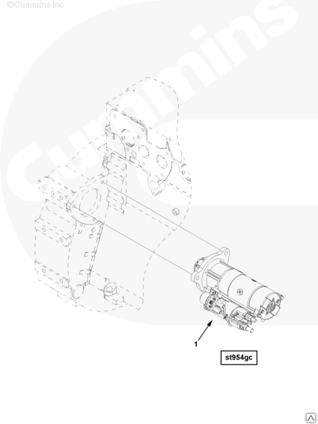 Фото Стартер двигателя Cummins ISG12 3695772