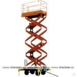 фото Передвижная несамоходная ножничная вышка LM WPSM-060-072