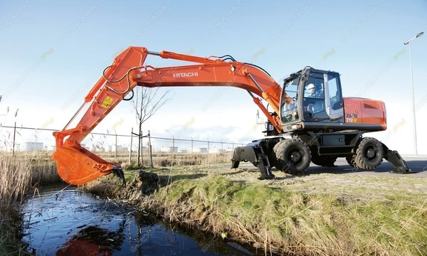 Фото Аренда колесного экскаватора Hitachi ZX210W, Домодедово