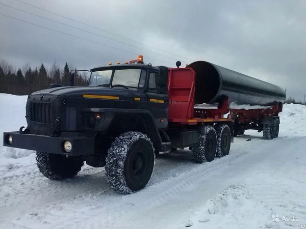 Фото Аренда трубовоза на базе УРАЛ