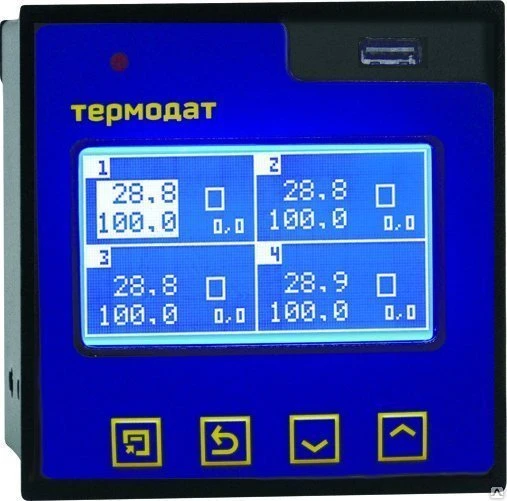 Фото Прибор Термодат-17Е6/2УВ/2Т/1Р/485/4Gb/F
в