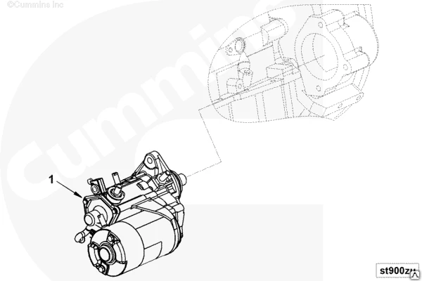 Фото Стартер двигателя Cummins 6BT 3957593 4996707 3922474
