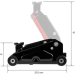 Фото №2 Домкрат гидравлический подкатной 2.5 т Startul ST8014-07/K, 145-400 мм, кейс