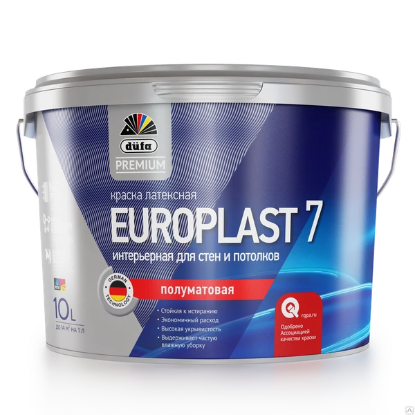 Фото Dufa Expert ВД краска EUROPLAST 7 / 1л