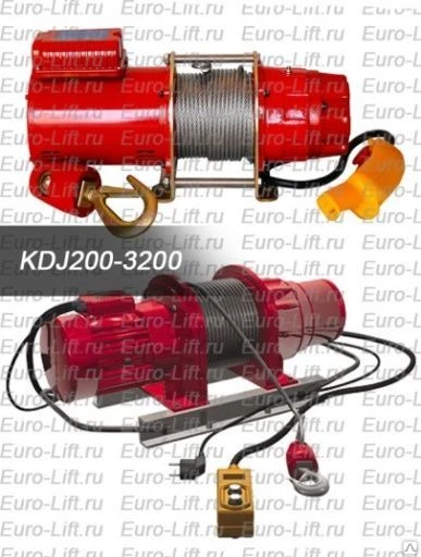 Фото Электролебедка KDJ-750E1 380В т/у 750 кг в/п 100