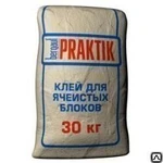 фото Клей для ячеистых блоков Bergauf Praktik (30 кг)