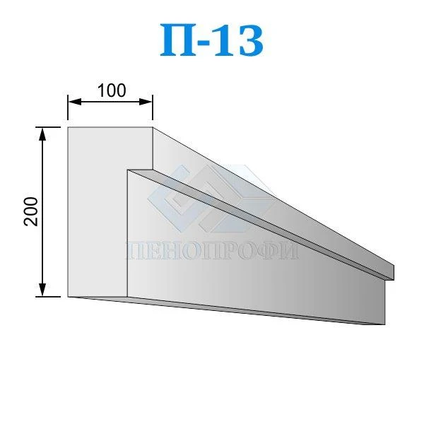 Фото Фасадные подоконники из пенопласта (пенополистирола) П-13 ПСБ-С-25Ф