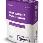 фото Шпатлевка цементная финишная, белая, Smesit 20 кг