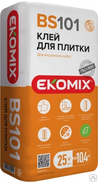 Фото Клей для плитки "Ekomix" BS101 25кг