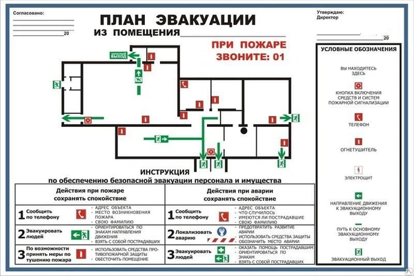 Фото Разработка и изготовление планов эвакуации