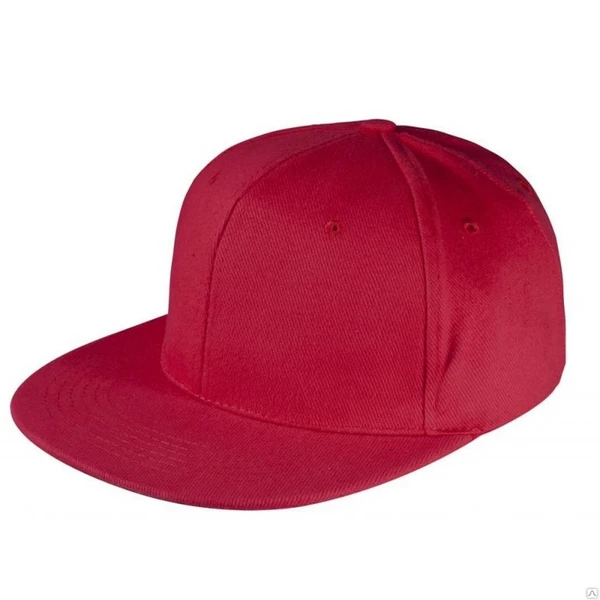 Фото Бейсболка Unit Snapback с прямым козырьком, красная