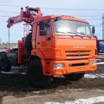 фото Седельный тягач КАМАЗ 43118-46 с КМУ Kanglim KS 2056Н
в