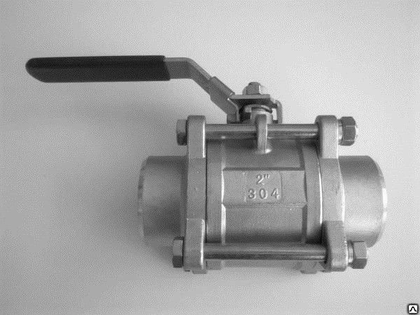 Фото Кран шаровой 2 части РB/РB GAS 3/8" AISI304 нержавеющий шт