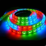 фото Лента светодиодная RGB LEDх60/м, 14,4Вт/м, 12В, SMD5050, IP65 цветная защ.