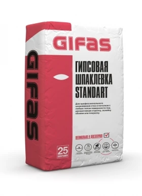 Фото Шпаклевка гипсовая Gifas Standart, 25кг