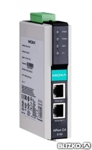 Фото 1-портовый асинхронный сервер NPort 5150A-T MOXA RS-232/422/485 в Ethernet