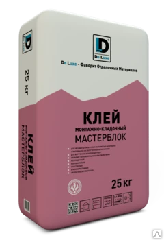 Фото Монтажно-кладочные смеси De Luxe Мастерблок25кг