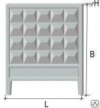Фото Плита забора ПЗ 2х2