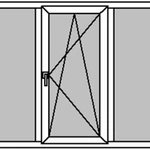 фото Окно ПВХ     GoodWin с трехстворчатое фурнитура     ROTEX