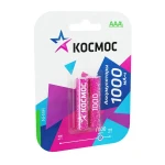 фото Аккумулятор R03 NI-MN 1000мА.ч BP-2 (блист.2шт) Космос KOCR03NIMH(1000MAH)