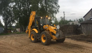 Фото Аренда экскаватора погрузчика гидромолот, вилы