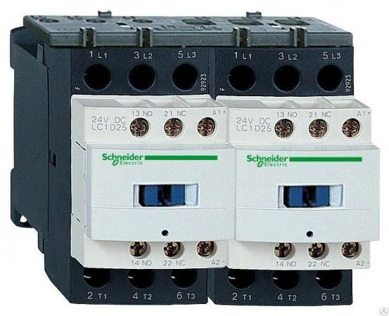 Фото Контактор реверсивный D 80А 110В/DС 1НО+1НЗ Schneider Electric