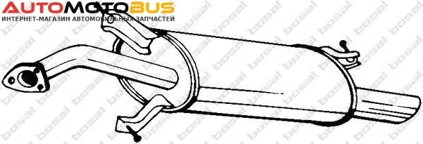 Фото Глушитель выхлопных газов конечный BOSAL 235 215 Глушитель VOLVO S40/V40 1.6/1.8/1.9TD 96 00